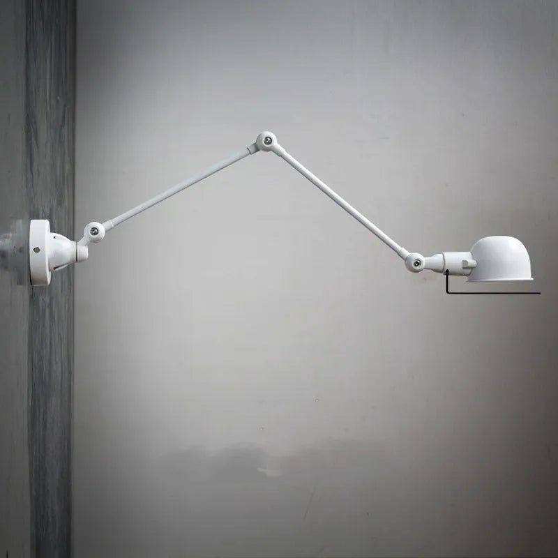 applique murale rétractable bras oscillant avec interrupteur loft - vue 4 sur 16