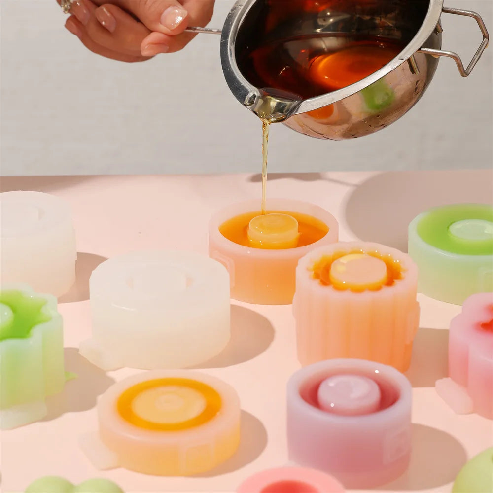 moule à bougie en silicone pour créations artisanales parfumées - vue 3 sur 16
