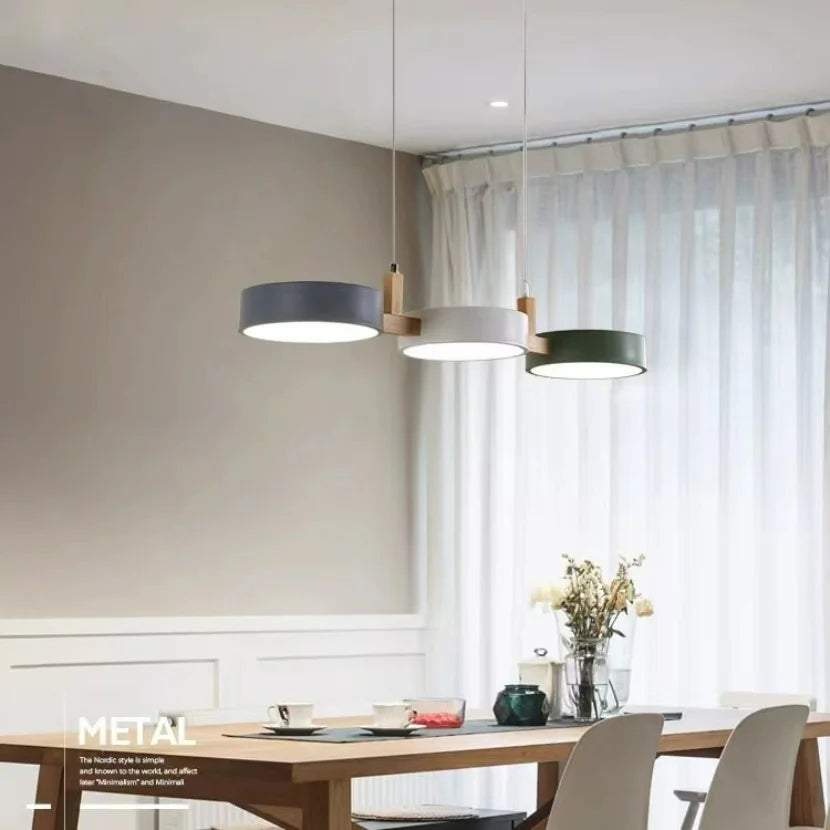 Suspension au design nordique moderne en bois - vue 3 sur 10