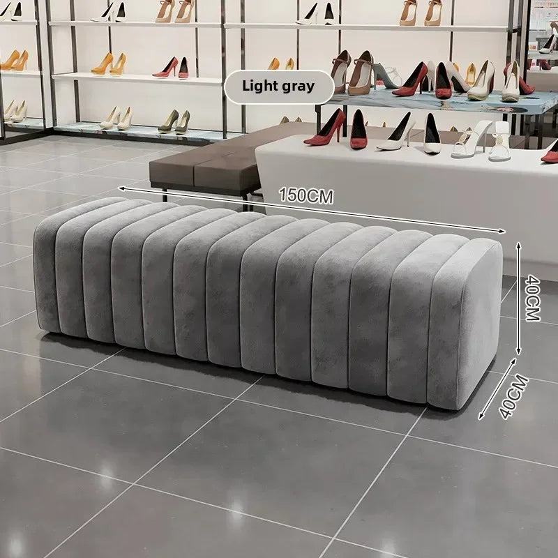 banc à chaussures design moderne avec repose pieds doux et confortable - vue 21 sur 26