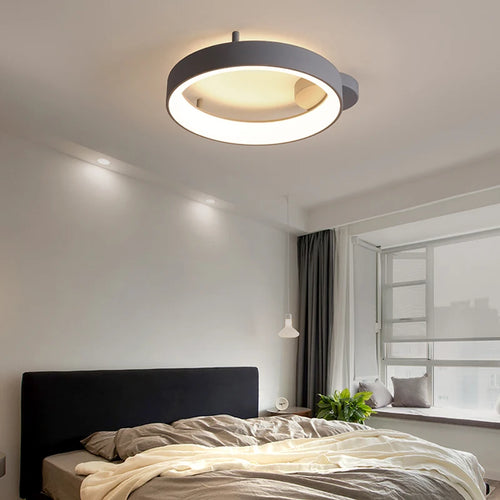 lustre led nordique simple pour décoration intérieure morandi - vue 3 sur 8