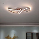 plafonnier moderne à leds doré chromé pour intérieur