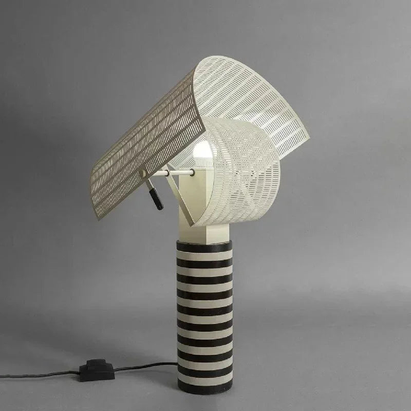Denmark Table Lamp Modern Stripe Grid Desk Light for Bedroom Living Room - vue 4 sur 7