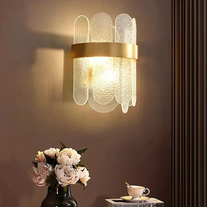 applique murale led nordique post-moderne en verre décorative - vue 4 sur 8