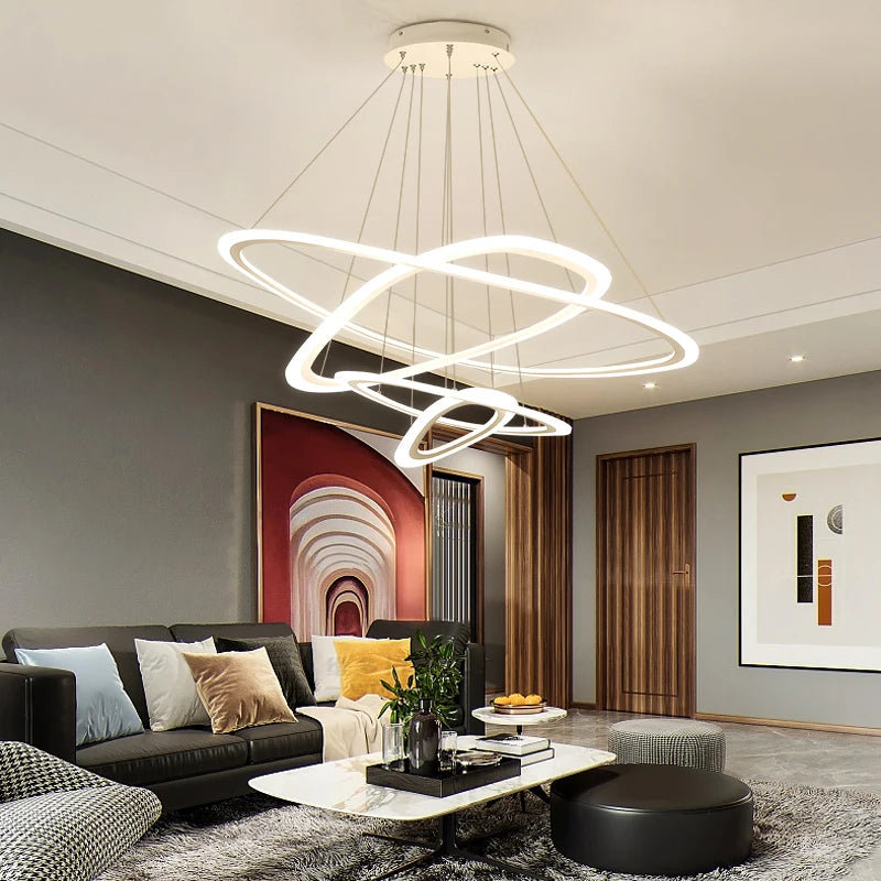 suspension moderne à led pour décoration intérieure élégante - vue 4 sur 11
