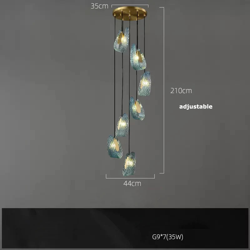 lustre art déco en cuivre pour un éclairage élégant - vue 16 sur 20
