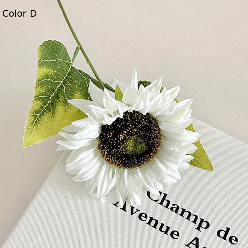 tournesol artificiel décoratif pour arrangements floraux et photographie - vue 8 sur 11