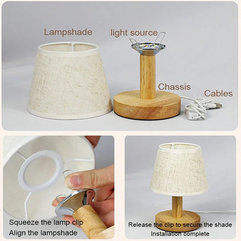 lampe à poser rétro japonaise pour décoration intérieure élégante - vue 6 sur 8