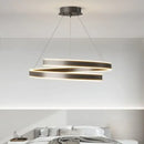 lustre moderne en spirale à LED pour décoration intérieure