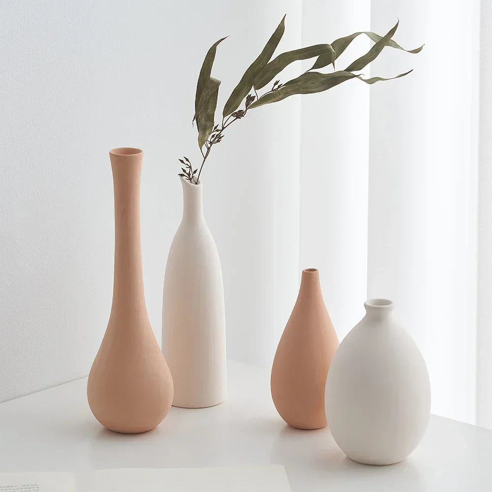 vase en céramique pour décoration florale nordique élégante - vue 4 sur 11