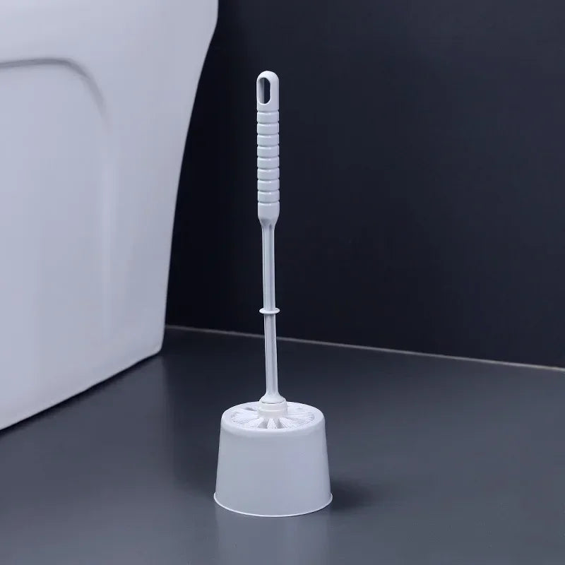 brosse de toilette avec support et poils souples pour nettoyage rapide - vue 8 sur 8