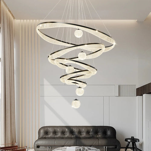 suspension moderne à led pour éclairage intérieur élégant - vue 5 sur 22