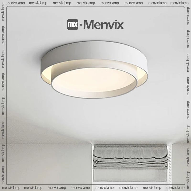menvix moderne led à intensité variable rond carré luminaires intérieur - vue 2 sur 14