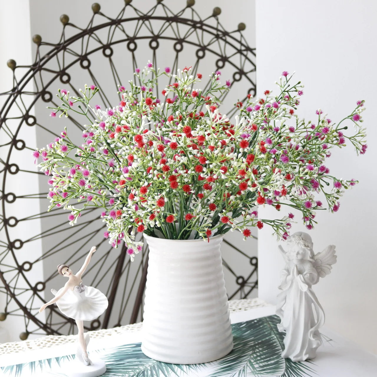 bouquets de gypsophile artificielle pour décoration intérieure et extérieure - vue 4 sur 15