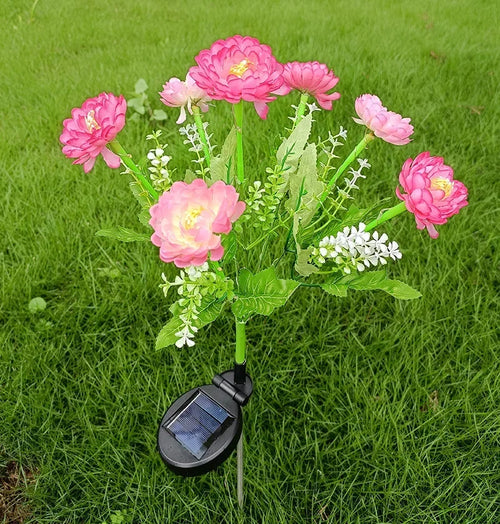 éclairage solaire en forme de rose pour jardin extérieur - vue 12 sur 11