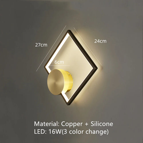 applique murale led en laiton style art déco pour intérieur moderne - vue 15 sur 23