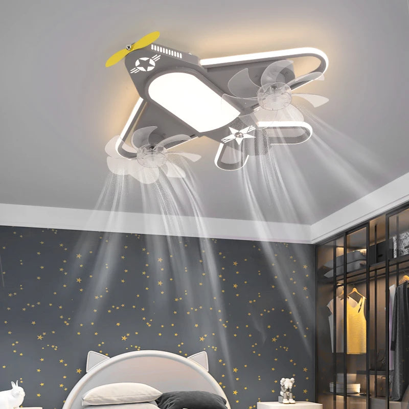 plafonnier nordique led avion pour chambre d'enfant moderne - vue 6 sur 10