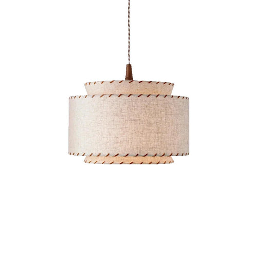 lustre à led en tissu japonais pour décoration intérieure moderne - vue 6 sur 8