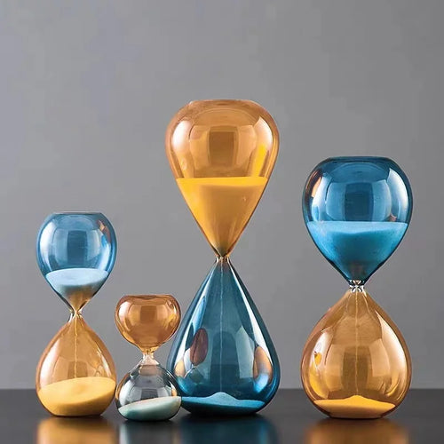 décoration sablier créative en verre pour intérieur élégant - vue 2 sur 16