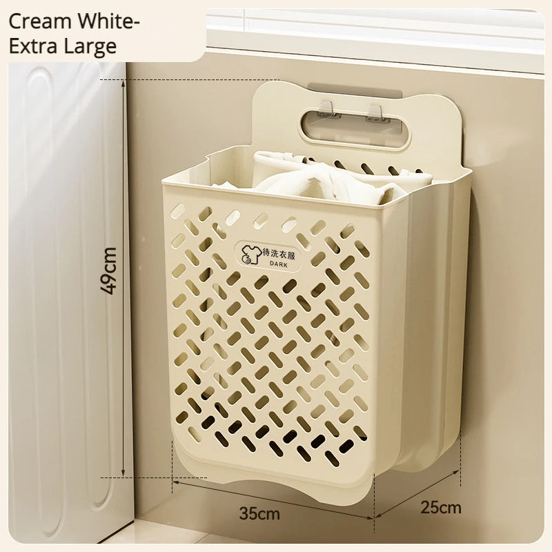 panier à linge pliable et mural pour rangement pratique - vue 14 sur 17
