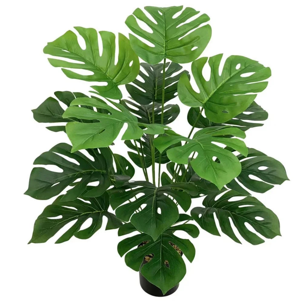 plantes artificielles grandes feuilles décoratives pour intérieur et bureau - vue 14 sur 24