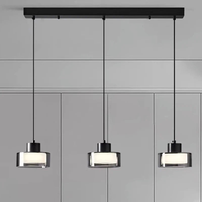 lustre led décoratif suspension éclairage intérieur moderne - vue 2 sur 10