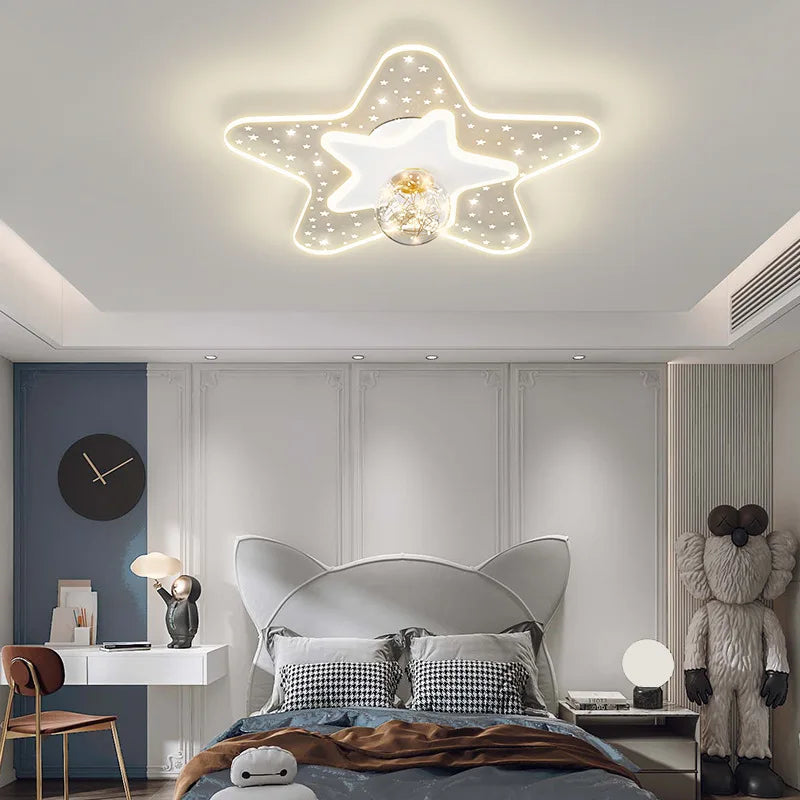 plafonnier ciel étoilé moderne pour chambre d'enfant - vue 4 sur 14
