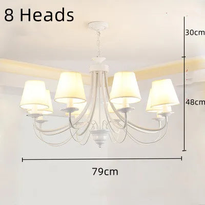 lustre en fer forgé noir et blanc design intérieur moderne - vue 23 sur 23