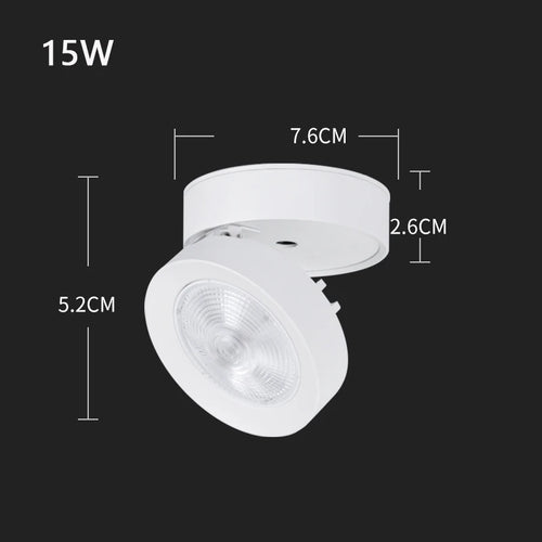 spot led pliable encastrable en aluminium pour maison ou bureau - vue 11 sur 12