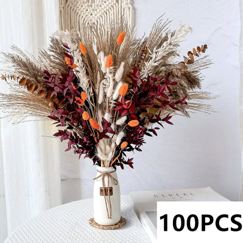 bouquet dherbe de pampa naturelle pour décoration et cadeaux - vue 17 sur 18