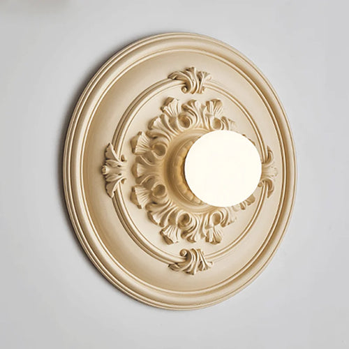 applique murale ronde rétro haut de gamme en verre - vue 2 sur 8