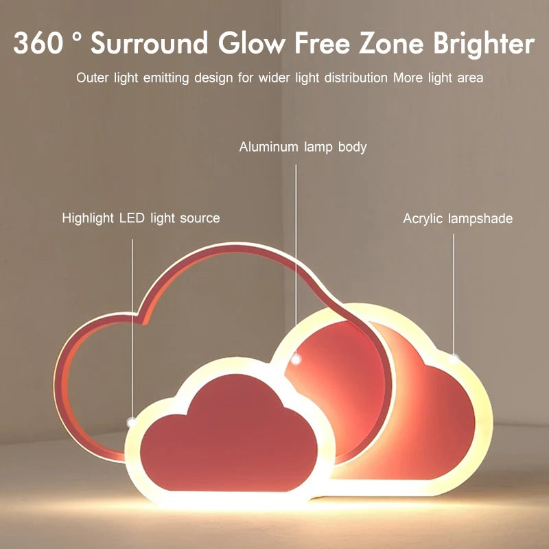plafonniers led ultra minces creative clouds pour diverses pièces - vue 3 sur 26