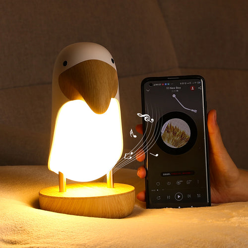 Toucan oiseau veilleuse Usb Rechargeable Lampe de Table Bluetooth Lampe chambre décor cadeau de noël pour enfants éclairage intérieur - vue 5 sur 10