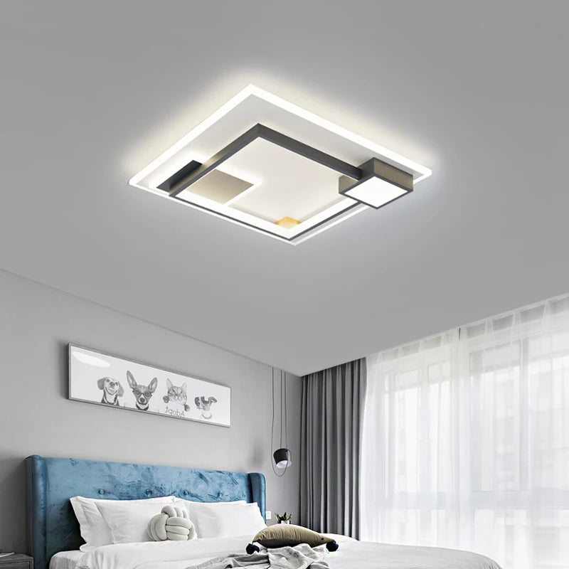 plafonnier led rectangulaire minimaliste nouvelle collection 2022 - vue 5 sur 11