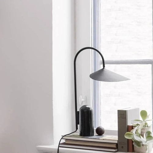 Lampadaire en marbre et pierre réglable - vue 4 sur 18