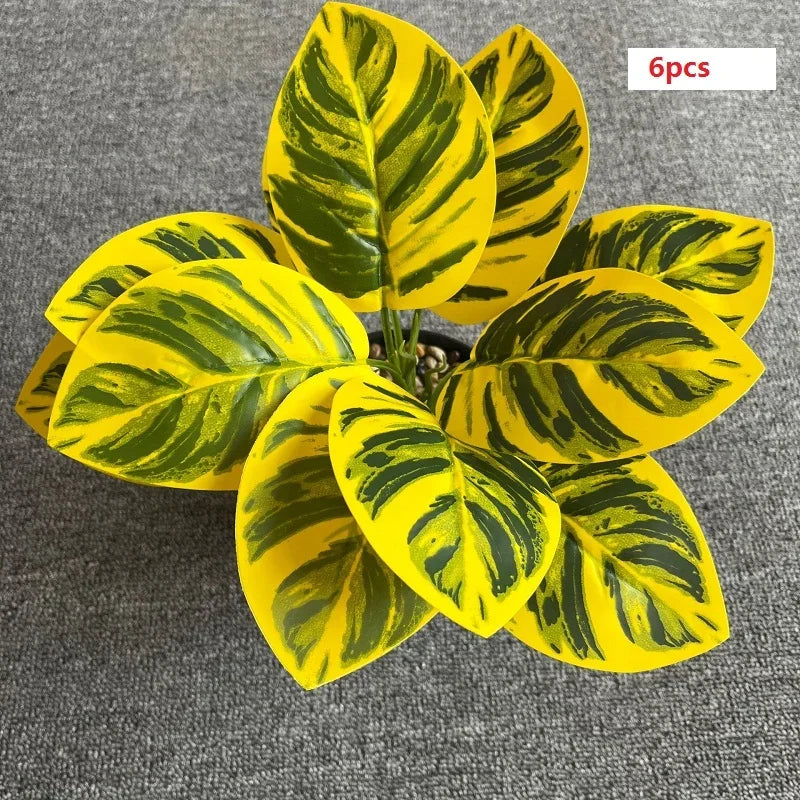feuilles de phénix artificielles décoration verte en plastique - vue 13 sur 40