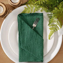 Serviette de table gaze coton style champetre lot