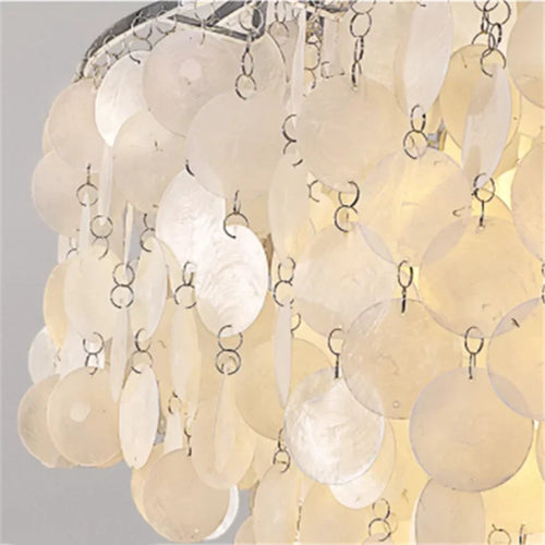 Éclairage de lustre de coquille de luxe moderne pour les luminaires suspendus de salon de Restaurant or/Chrome éclairage à la maison romantique - vue 7 sur 16