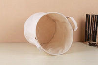 panier à linge pliable en coton et lin pour rangement