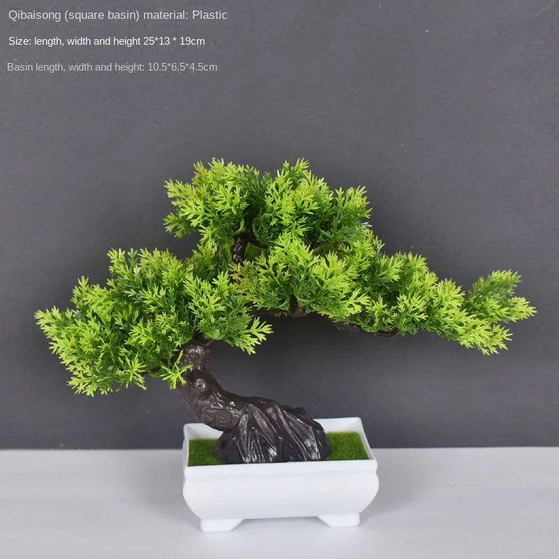 plante artificielle bonsaï en plastique pour décoration intérieure - vue 20 sur 41