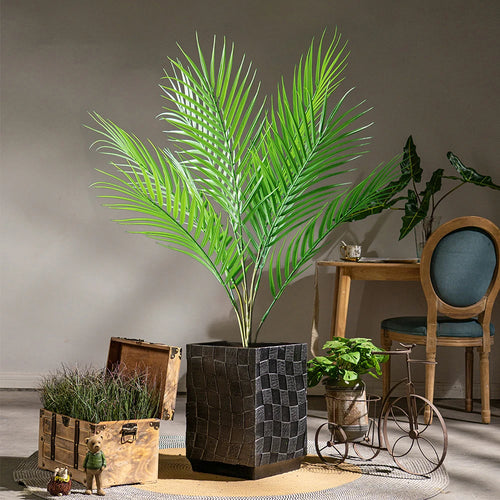 plantes artificielles tropicales grand palmier pour décoration intérieure et extérieure - vue 7 sur 9