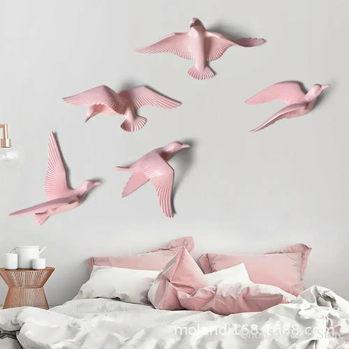 décoration murale créative en forme de mouette décoratif - vue 4 sur 36