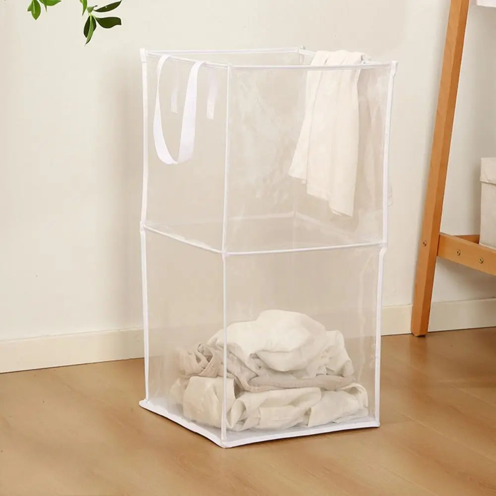 panier à linge pliable grande capacité avec poignées