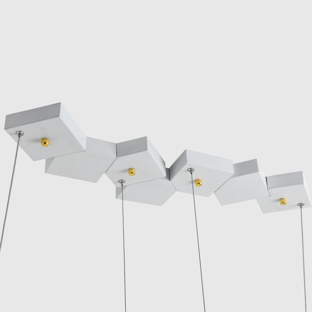 suspension led créative luminaire cube pour intérieur - vue 4 sur 10