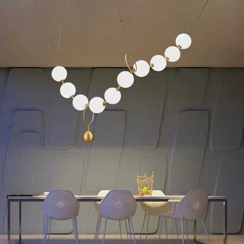 lustre nordique led acrylique pour décoration de maison - vue 3 sur 10