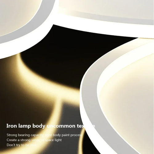 plafonnier nordic led rond luminaire d'éclairage décoratif intérieur - vue 6 sur 10