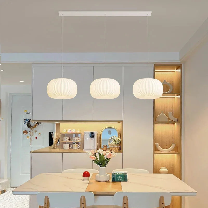 lustre led moderne pour décoration intérieure et ambiance chaleureuse - vue 4 sur 12