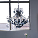 lustre de luxe en cristal suspendu pour duplex