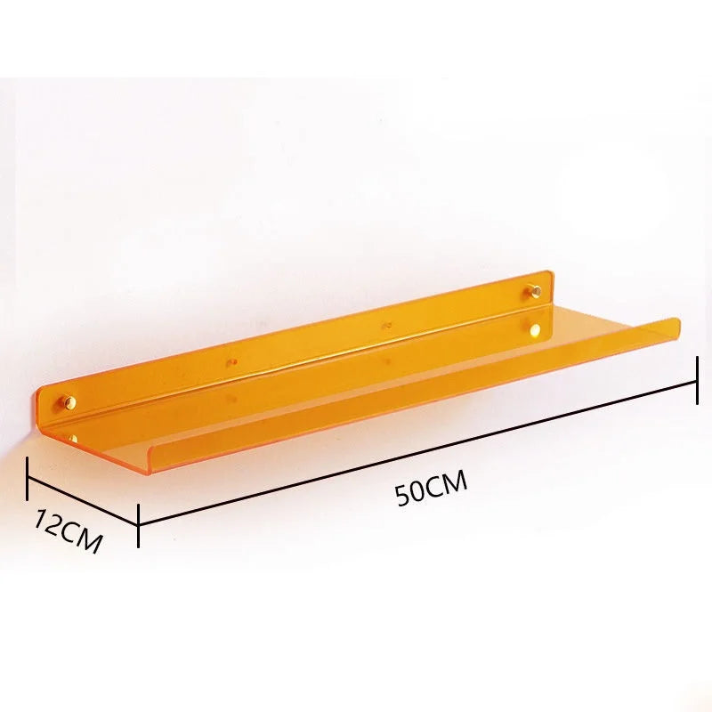 étagère murale flottante en acrylique transparent pour rangement organisé - vue 11 sur 57