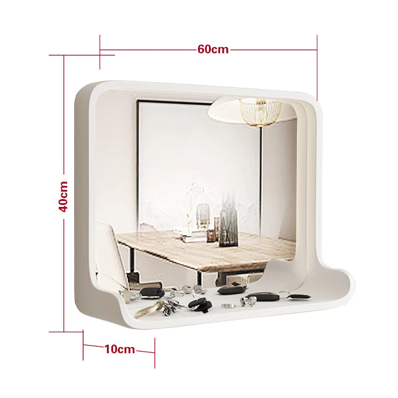 miroir en bois massif avec éclairage led et fixation murale - vue 11 sur 29